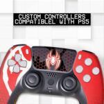 Spiider-Man Morales Custom PS-5 Controller Wireless compatible with Play-Station 5 Console by BCB Controllers | Proudly Customized in USA with Permanent HYDRO-DIP Printing (NOT JUST A SKIN) - Image 3