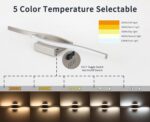 Joossnwell Brushed Nickel Bathroom Vanity Lights Fixtures Over Mirror 5CCT Dimmable Bathroom Light Fixture Modern Vanity Lighting Bar Led Bath Vanity Light 23 Inch Wall Lamp - Image 3