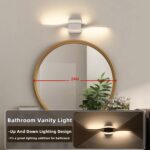 Joossnwell Brushed Nickel Bathroom Vanity Lights Fixtures Over Mirror 5CCT Dimmable Bathroom Light Fixture Modern Vanity Lighting Bar Led Bath Vanity Light 23 Inch Wall Lamp - Image 5