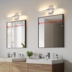 Joossnwell Brushed Nickel Bathroom Vanity Lights Fixtures Over Mirror 5CCT Dimmable Bathroom Light Fixture Modern Vanity Lighting Bar Led Bath Vanity Light 23 Inch Wall Lamp - Image 10