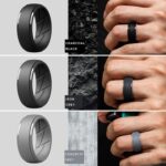 ThunderFit Men's Silicone Rings 10mm Wide 2.5mm Thick Rubber Bands, Breathable, Variety Multipack 1-10 - Image 3