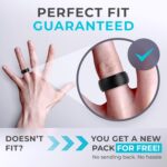 ThunderFit Men's Silicone Rings 10mm Wide 2.5mm Thick Rubber Bands, Breathable, Variety Multipack 1-10 - Image 6
