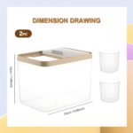 2 Pack 10 lb Dog Food Storage Container Airtight Pet Food Storage Container Cat Food Container Clear Pet Food Storage Bin - Image 4