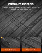 Full Set Car Truck Bed Mat & Floor Mats for Ford Ranger SuperCrew Cab: 2024 2025 All-Weather Mats for XLT Raptor Lariat XL with 5ft TPE Trunk Bedmat, Anti-Slip Waterproof Protection Accessories - Image 9