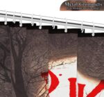 Halloween Trick or Treat Shower Curtain Scary Forest Night Ghost Full Moon Cemetery Bathroom Curtain Waterproof Bath Decor Polyester Fabric Curtains Set with Hooks 72x72 inch - Image 4