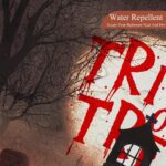 Halloween Trick or Treat Shower Curtain Scary Forest Night Ghost Full Moon Cemetery Bathroom Curtain Waterproof Bath Decor Polyester Fabric Curtains Set with Hooks 72x72 inch - Image 5