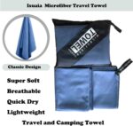 Reusable Quick Dry Beach Towels,Microfiber Travel Towel,Compressed Lightweight Bath Towel for Beach Hiking Gym Yoga Travel Sports Swimming Camping(Navy Blue, 24"*48") - Image 3