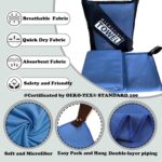 Reusable Quick Dry Beach Towels,Microfiber Travel Towel,Compressed Lightweight Bath Towel for Beach Hiking Gym Yoga Travel Sports Swimming Camping(Navy Blue, 24"*48") - Image 4