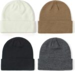 Sea Zaela 4 Packs Baby Toddler Winter Hats Infant Boys Girls Beanie Soft Knitted Hat Set - Image 3