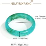 Chunky Acrylic Bangles Bracelets For Women Geometric Acrylic Resin Acetate Mottled Wide Bangle Bracelet Statement Colorful Bangles for Party - Image 7