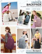 Small Blue Backpack for School Women Girls, Waterproof Bookbag Cute High School Backpack for Men Teen Boys, Lightweight Travel College Back Pack Mochilas Escolares para Casual Daypack Rucksack - Image 3