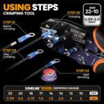 SOMELINE Heat Shrink Connector Crimp Tool Kit - with 48 Sizes (22-10 AWG) Marine Grade Heat Shrink Wire Connectors, Crimping Pliers and Strippers - Wire Connector Kit - Image 3