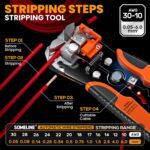 SOMELINE Heat Shrink Connector Crimp Tool Kit - with 48 Sizes (22-10 AWG) Marine Grade Heat Shrink Wire Connectors, Crimping Pliers and Strippers - Wire Connector Kit - Image 6