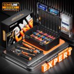 SOMELINE Heat Shrink Connector Crimp Tool Kit - with 48 Sizes (22-10 AWG) Marine Grade Heat Shrink Wire Connectors, Crimping Pliers and Strippers - Wire Connector Kit - Image 7