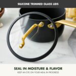 GreenPan Nonstick Reserve Pro 10 Piece Cookware Set, NSF Certified Ceramic, Hard Anodized PFAS-Free Pots & Pans Set with Lids, Stainless Steel Handles, Oven & Dishwasher Safe, Black - Image 6