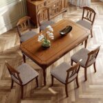 Waterproof Chair Seat Cover for Dining Room-Stretchy Washable Chair Seat Covers Set of 6-Kitchen Chair Seat Slipcovers Protector for Home Restaurant Banquet (Taupe,Large) - Image 4