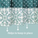 Boho Elegant Striped Shower Curtain, Vibrant Bohemian Chic Multi Pattern for Bathroom Decor with 12 Hooks, 72x72 Inches, Blue Green - Image 5