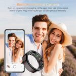 Fit Ring for Women Men, Ring Health Tracker with Heart Rate,Blood Oxygen,Heart Rate Variability, Stress, Sleep Monitor, Step Counter, Smart Ring for iPhone & Android, No Subscription Fee (Black, 7#) - Image 8