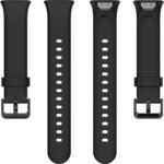 MOTONG Compatible with Xiaomi MI Band 7 Pro Replacement Band - Silicone Replacement Wrist Band Strap Compatible with Xiaomi MI Band 7 Pro(Silicone Black) - Image 5
