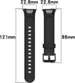 MOTONG Compatible with Xiaomi MI Band 7 Pro Replacement Band - Silicone Replacement Wrist Band Strap Compatible with Xiaomi MI Band 7 Pro(Silicone Black) - Image 9
