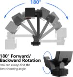 HSU Cell Phone Tripod Adapter with Cold Shoe Mount, Universal Phone Support Compatible with iPhone Samsung Galaxy Android Sony Canon etc. (Red) - Image 6