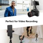 HSU Cell Phone Tripod Adapter with Cold Shoe Mount, Universal Phone Support Compatible with iPhone Samsung Galaxy Android Sony Canon etc. (Red) - Image 8