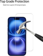 Screen Protector For iPhone 16 Tempered Glass 2-Pack Camera Lens Protector Film 2-Pack With Easy Alignment Tool - Image 5