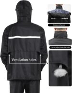 iCreek Rain Suit Waterproof Jacket and Trouser Suit Raincoat for Men and Women Outdoor All-Sport Breathable Anti-storm - Image 6