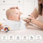 Synrroe Burp Cloths Large, Muslin Burp Cloths for Baby, Extra Absorbent and Soft, 6 Layers 20 by 10 Inches 100% Cotton (White Large 4 Pack) - Image 5