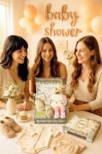 Baby Shower Gifts for Mom, Newborn Baby Gift Set for Baby Girl Baby Boy - Keepsake Box with Baby Hat, Rattle Socks, Sensory Development Rattle (Bunny) - Image 7