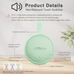 White Noise Sound Machine, Portable Sound Machine for Sleeping Adults & Baby, with Bluetooth 5.1/24 Soothing Sounds/Battery Powered/3 Timer Memory Function for Office/Bedroom/Travel（Green） - Image 4