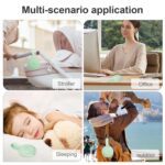 White Noise Sound Machine, Portable Sound Machine for Sleeping Adults & Baby, with Bluetooth 5.1/24 Soothing Sounds/Battery Powered/3 Timer Memory Function for Office/Bedroom/Travel（Green） - Image 6