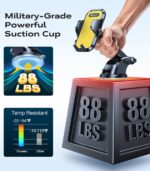 VICSEED [True Strongest Suction] [Rally Racing-Grade Stability] Phone Holders for Your Car 2025 Upgraded Car Phone Holder Mount Truck Stand Cradle for iPhone Samsung All Phones, Yellow - Image 4