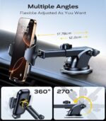 VICSEED [True Strongest Suction] [Rally Racing-Grade Stability] Phone Holders for Your Car 2025 Upgraded Car Phone Holder Mount Truck Stand Cradle for iPhone Samsung All Phones, Yellow - Image 6
