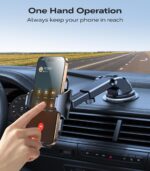 VICSEED [True Strongest Suction] [Rally Racing-Grade Stability] Phone Holders for Your Car 2025 Upgraded Car Phone Holder Mount Truck Stand Cradle for iPhone Samsung All Phones, Yellow - Image 7