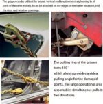 Self Tightening Clamp Puller, 5 Ton Right-Angle Two-Way Auto Body Pull Clamp, Car Collision Panel Tool Sheet Metal Dent Pulling Pounding Lifting Equipment - Image 4