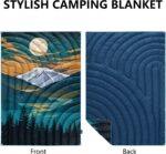 Camping Blanket,Lightweight Puffy Printed Camping Blanket Packable Outdoor Blanket for Camping,Traveling, Stadium, Hiking, Picnics - Image 6