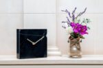 Solid Marble Modern Mantle Clock, Minimalist Clock - Sleek Marble Fireplace Decor with Unique Streaks, Square Analog Design for Decorations in Living Room and Mantel Decoration Fireplace - Image 6
