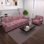 Stretch Couch Covers for 2 Separate Cushion Couch Sofa - Floral Printed Couch Sofa Cover,Washable Sofa Slipcover,Pet Friendly Furniture Protector with Elastic Bottom, Universal Fit for Home - Image 9