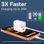 Phone 17 16 15 Charger 10FT, 20W Dual Port USB C Fast Charging Block with 10FT Long USB C to C Charging Cable Cord for Phone 17 16 15 Pro Max/17 16 15 Pro/15/15 Plus,Pad Pro - Image 3