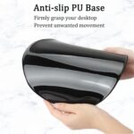 Ergonomic Mouse Pad with Support, Pain Relief Wrist Rest, Non-Slip PU Base for Home Office Working, Studying, Gaming (Aesthetic Moon) - Image 3