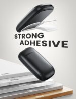 Lamicall Headphone Stand, Sticky Headset Holder - [Foldable & Compact] Headphone Holder Hook Mount, Adhesive Hanger Clip Under Desk, Earphone Clamp for Airpods Max, HyperX, Sennheiser, Black - Image 6