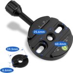 Haoge Combo Boss Adapter with CP-64 64mm Arca-Swiss-Compatible Quick Release Clamp for Manfrotto Tripod Ball Head Clamp Replacement - Image 5