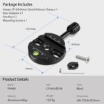 Haoge Combo Boss Adapter with CP-64 64mm Arca-Swiss-Compatible Quick Release Clamp for Manfrotto Tripod Ball Head Clamp Replacement - Image 7