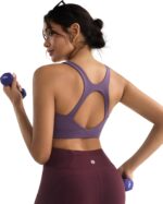RUNNING GIRL High Impact Sports Bras for Women, High Support Running Strappy Women's Sports Bra with Sewn in Pads - Image 3