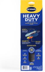 Dr. Scholl's Heavy Duty Support Insole Orthotics, Big & Tall, 200lbs+, Wide Feet, Shock Absorbing, Arch Support, Distributes Pressure, Trim to Fit Inserts, Work Boots & Shoes, Men Size 8-14, 1 Pair - Image 10