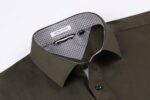 Alex Vando Mens Dress Shirts 4-Way Stretch Wrinkle Free Regular Fit Short Sleeve Men Button Down Shirt - Image 3