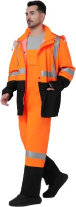 Rain Suit Waterproof Jacket and Trouser Suit Raincoat for Men and Women Outdoor All-Sport - Image 9