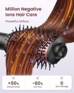 5-in-1 Hot Air Styler Wrap, High-Speed Hair Dryer Brush Blow Dryer with 2 Auto Wrap Curlers for Curling, Straightening, Volumizing, Fast Drying & Frizz-Free Styling for All Hair Types - Image 6