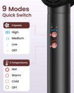 5-in-1 Hot Air Styler Wrap, High-Speed Hair Dryer Brush Blow Dryer with 2 Auto Wrap Curlers for Curling, Straightening, Volumizing, Fast Drying & Frizz-Free Styling for All Hair Types - Image 8